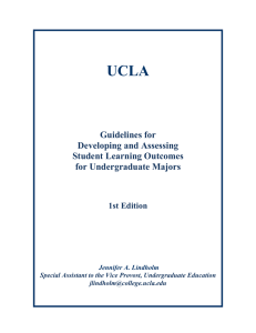 UCLA Guidelines for Developing and Assessing Student Learning