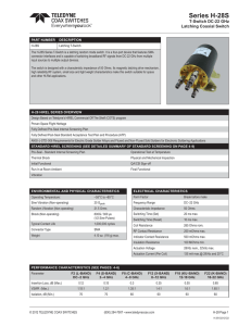 H-28 T SWITCH.indd - Teledyne Coax Switches