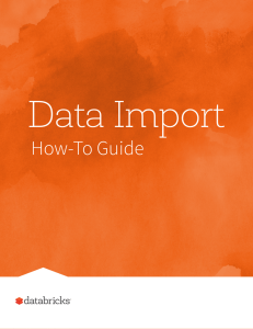 Databricks Data Import How