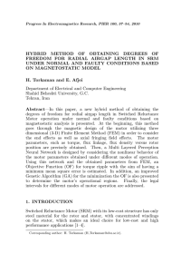 hybrid method of obtaining degrees of freedom for radial airgap