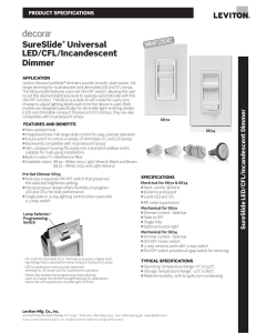 SureSlide® Universal LED/CFL/Incandescent