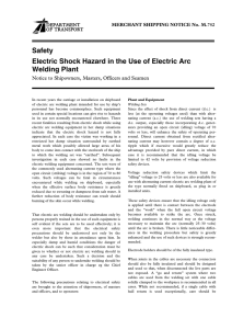 Safety Electric Shock Hazard in the Use of Electric Arc