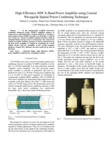 High Efficiency 80W X-Band Power Amplifier using