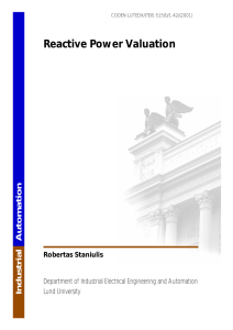 Reactive Power Valuation - IEA