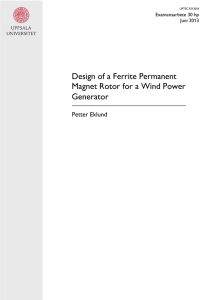 Design of a Ferrite Permanent Magnet Rotor for a Wind