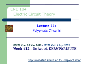 Polyphase Circuits - web page for staff