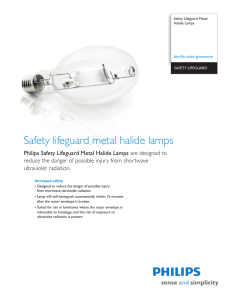 Philips Safety Lifeguard Metal Halide Lamps