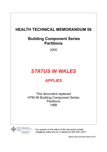 HTM 56 - Health in Wales