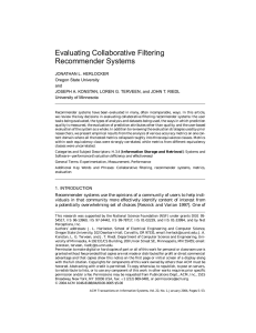 Evaluating Collaborative Filtering Recommender Systems