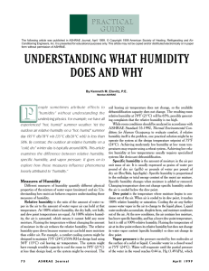 UNDERSTANDING WHAT HUMIDITY DOES AND WHY