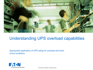Understanding UPS overload capabilities