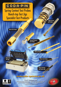 Spring Contact Test Probes Bench-top Test Jigs