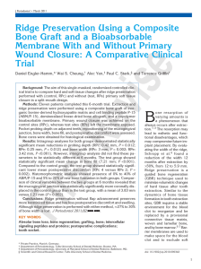 Ridge Preservation Using a Composite Bone Graft and a