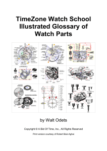 TimeZone Watch School Illustrated Glossary of Watch Parts