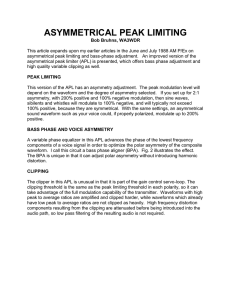 asymmetrical peak limiting - K