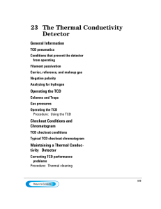 The Thermal Conductivity Detector