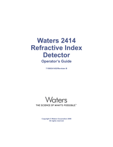 Waters 2414 Refractive Index Detector