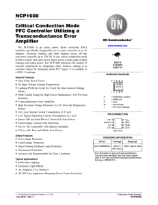 NCP1608 - Critical Conduction Mode PFC