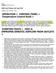 OPERATION > CONTROL PANEL > Temperature Control Knob > SYMPTOM