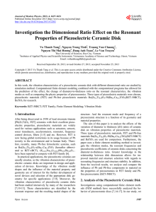 Investigation the Dimensional Ratio Effect on the Resonant