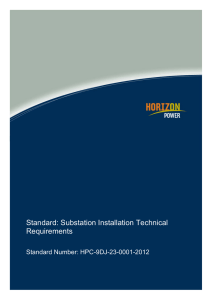 Standard: Substation Installation Technical Requirements