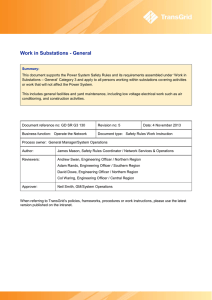 Work in Substations - General