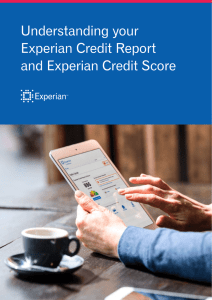 Understanding your Experian Credit Report and Experian Credit Score