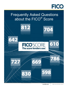 Frequently Asked Questions about the FICO Score