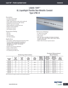 UL Liquidtight Flexible Non-Metallic Conduit Type LF - Kaf-Tech