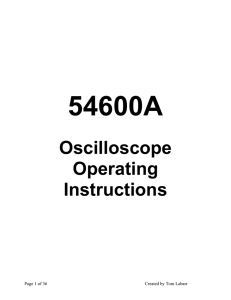 54600A Oscilloscope