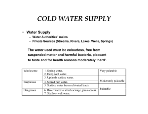 Chp2-Cold water Supply