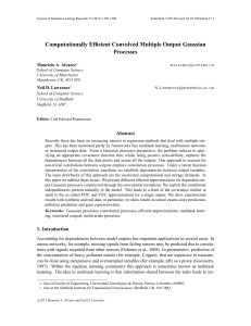 Computationally Efficient Convolved Multiple Output Gaussian