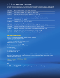 US Steel Material Standards