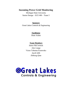 Incoming Power Grid Monitoring - College of Engineering, Michigan