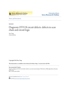 Diagnosis Of VLSI circuit defects: defects in scan chain and circuit