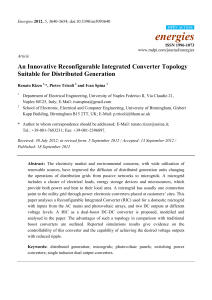 An Innovative Reconfigurable Integrated Converter Topology