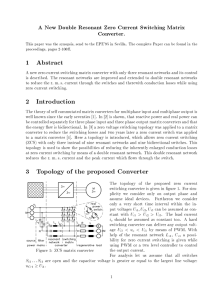 1 Abstract 2 Introduction 3 Topology of the proposed Converter