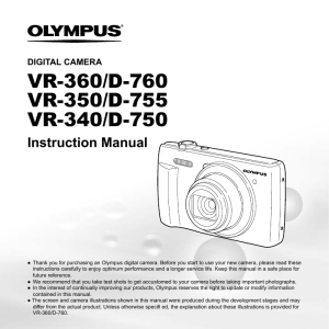 VR-360 / VR-350 / VR-340 Instruction manual