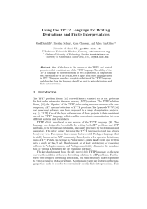 Using the TPTP Language for Writing Derivations and Finite