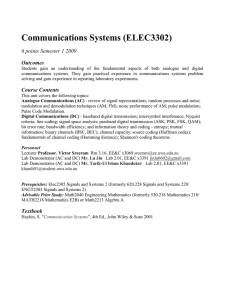 Communications Systems (ELEC3302)