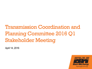 Transmission Coordination and Planning Committee 2016 Q1