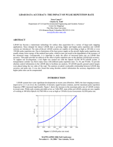 LiDAR DATA ACCURACY: THE IMPACT OF PULSE REPETITION