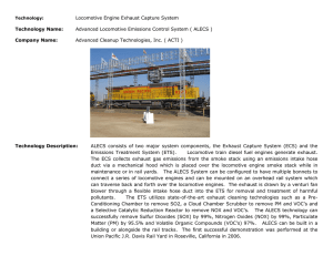 Locomotive Engine Exhaust Capture System Technology Name