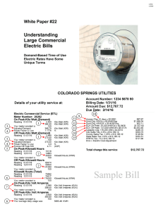 Understanding Large Commercial Electric Bills