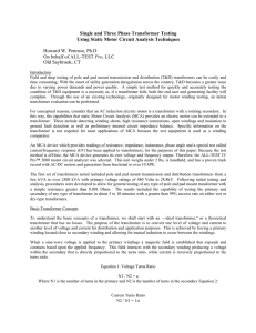 Single and Three Phase Transformer Testing - ALL