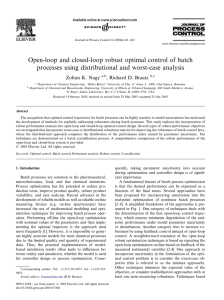 Open-loop and closed-loop robust optimal control of batch