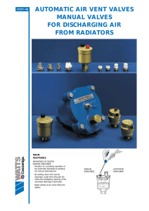 automatic air vent valves manual valves for