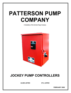 Patterson Pumps - Patterson Pump Company
