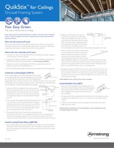 View Quik Stix for Ceilings Installation Instructions