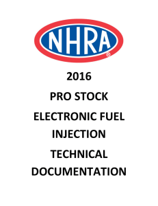 2016 pro stock electronic fuel injection technical